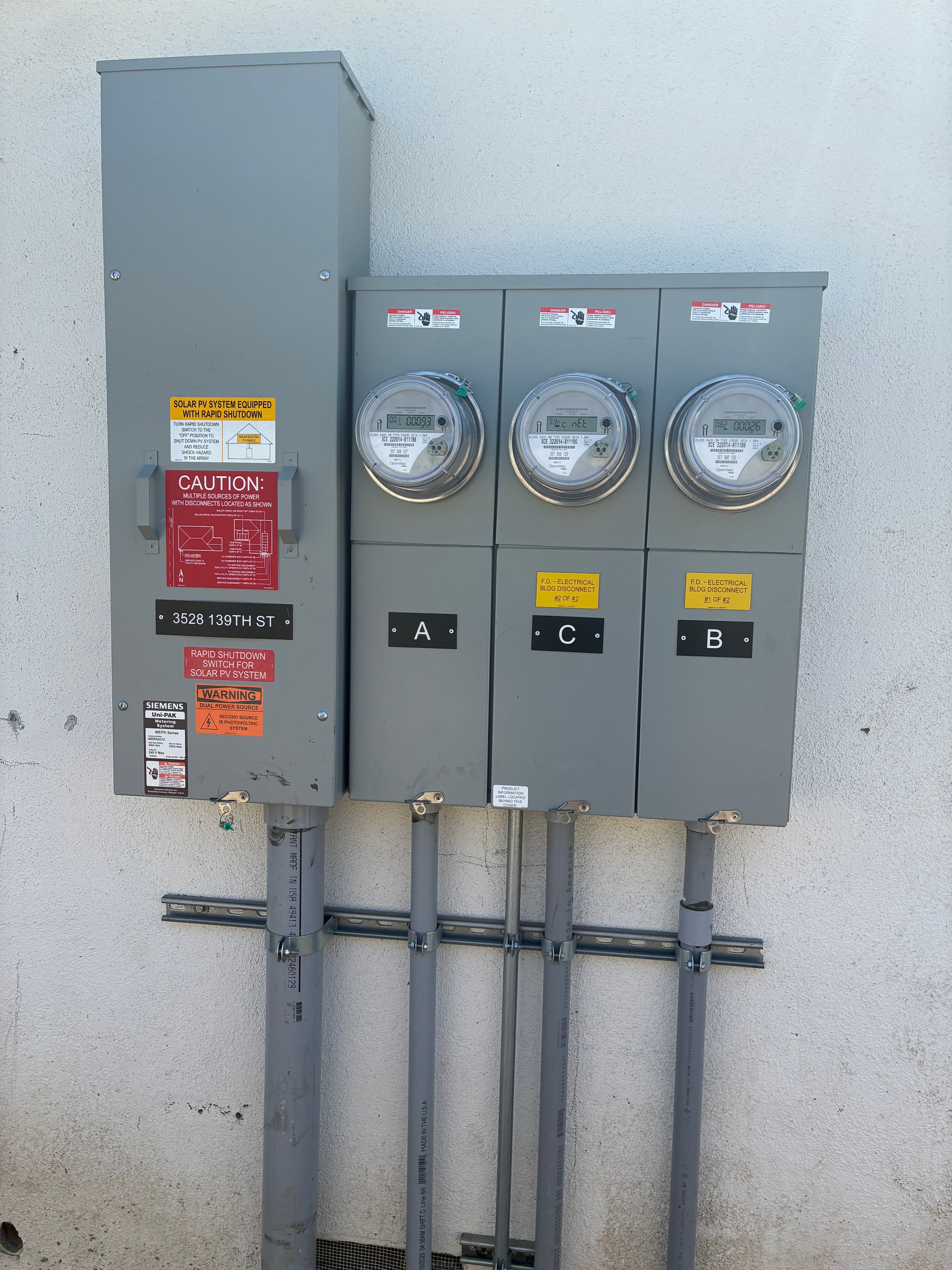 Utility Meter Panel